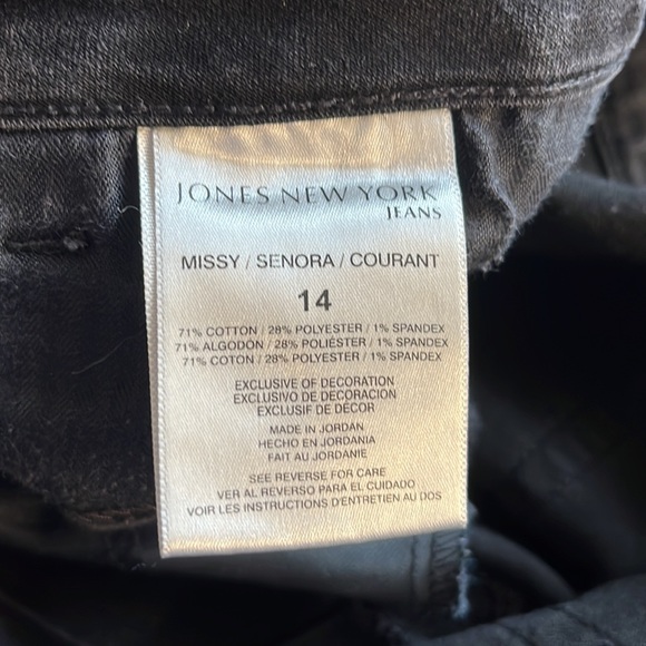 Jones New York Jeans - Black - Size 14 - Picture 6 of 7